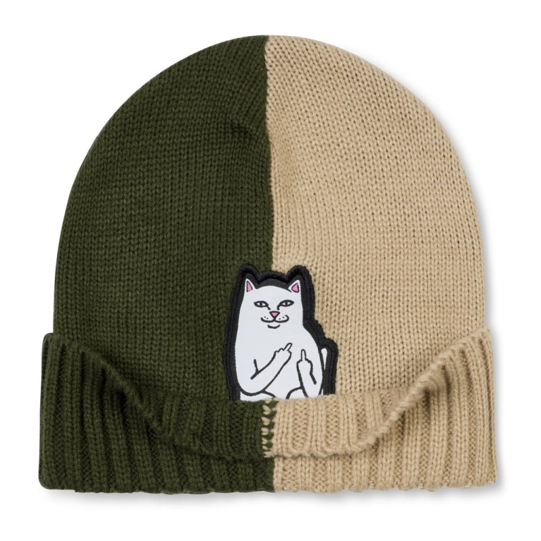 Шапка Ripndip Lord Nermal Split Beanie Moss /Stone