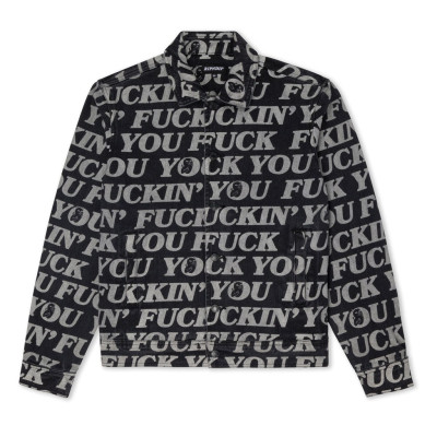 Куртка Ripndip Fuckin Fuck Denim Jacket Black