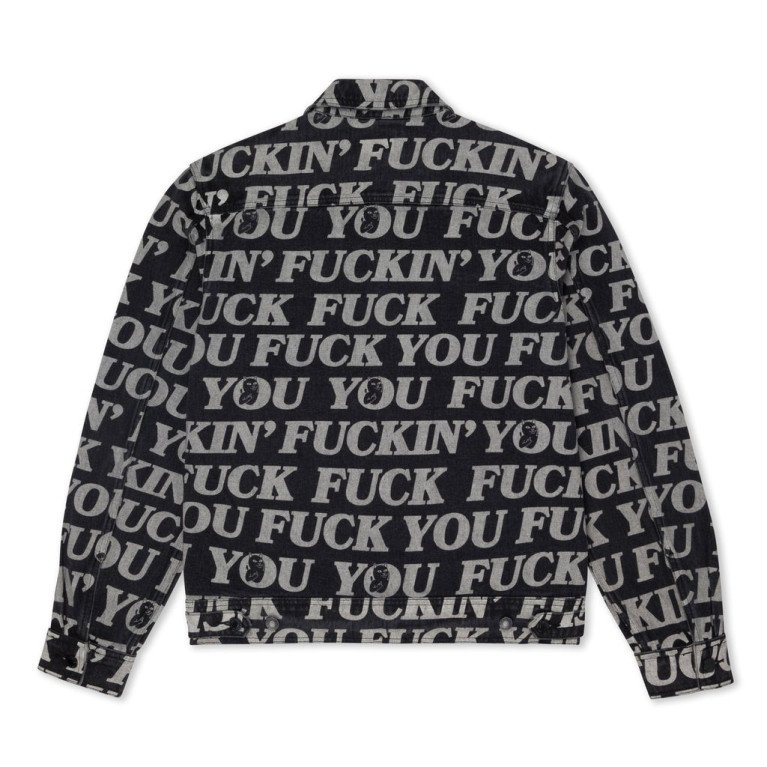 Куртка Ripndip Fuckin Fuck Denim Jacket Black