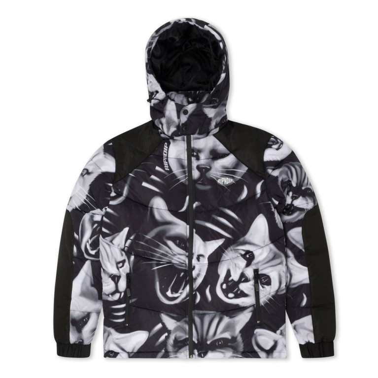 Куртка Ripndip Neon Cat Puffer Jacket Black