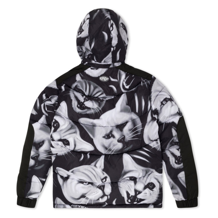 Куртка Ripndip Neon Cat Puffer Jacket Black