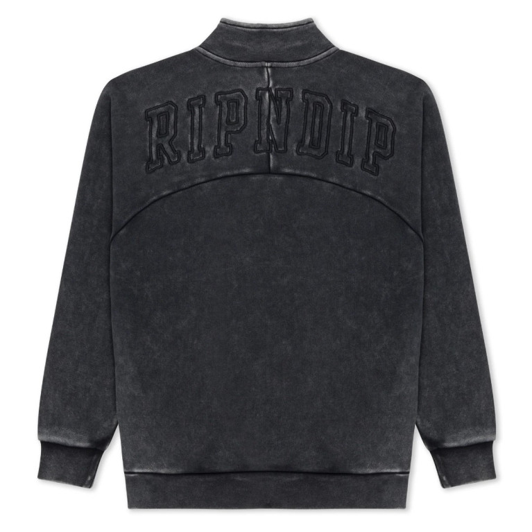 Куртка Ripndip NIGHT QUARTER ZIP SWEATSHIRT BLACK