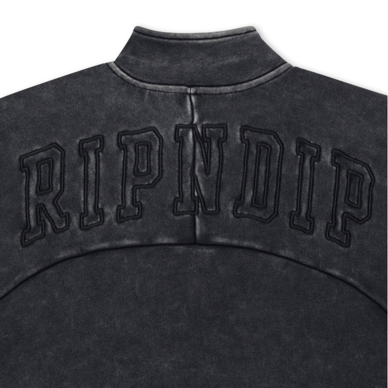 Куртка Ripndip NIGHT QUARTER ZIP SWEATSHIRT BLACK