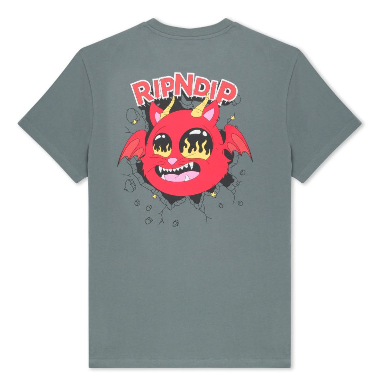 Футболка Ripndip DEVIL MONSTER TEE CHARCOAL