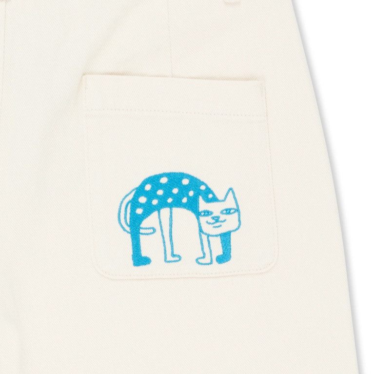 Шорты Ripndip BLONDED DENIM SHORTS OFF WHITE