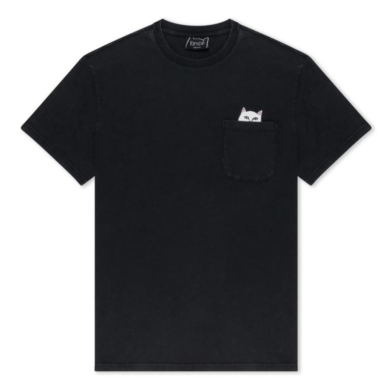 Футболка Ripndip LORD NERMAL POCKET TEE BLACK MINERAL WASH