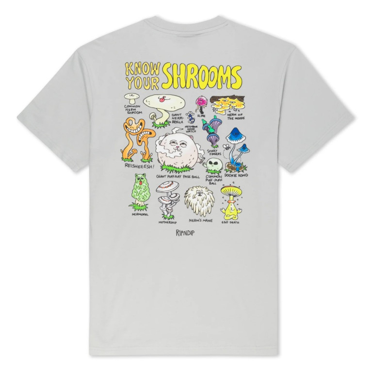 Футболка Ripndip KNOW UR SHROOMS TEE GREY