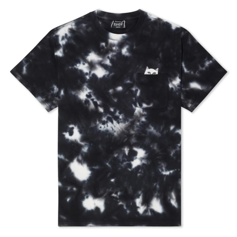 Футболка Ripndip LORD NERMAL POCKET TEE BLACK LIGHTNING WASH