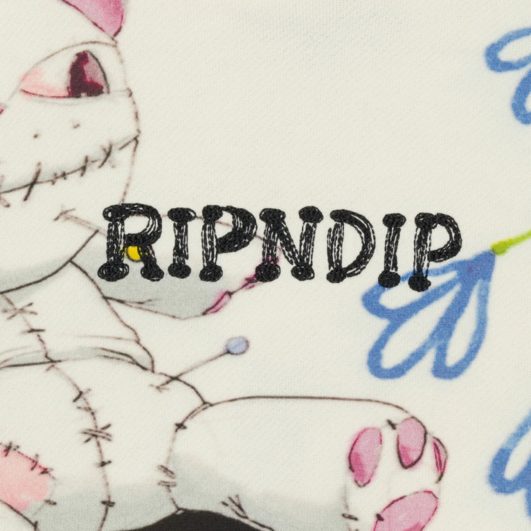 Толстовка Ripndip TRAVIS HOODIE OFF WHITE