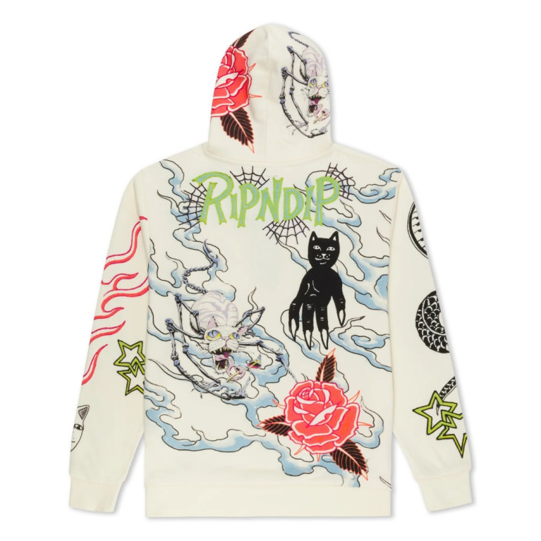 Толстовка Ripndip TRAVIS HOODIE OFF WHITE