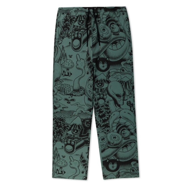Штаны Ripndip Dark Twisted Fantasy Wide Leg Pants Olive/Black