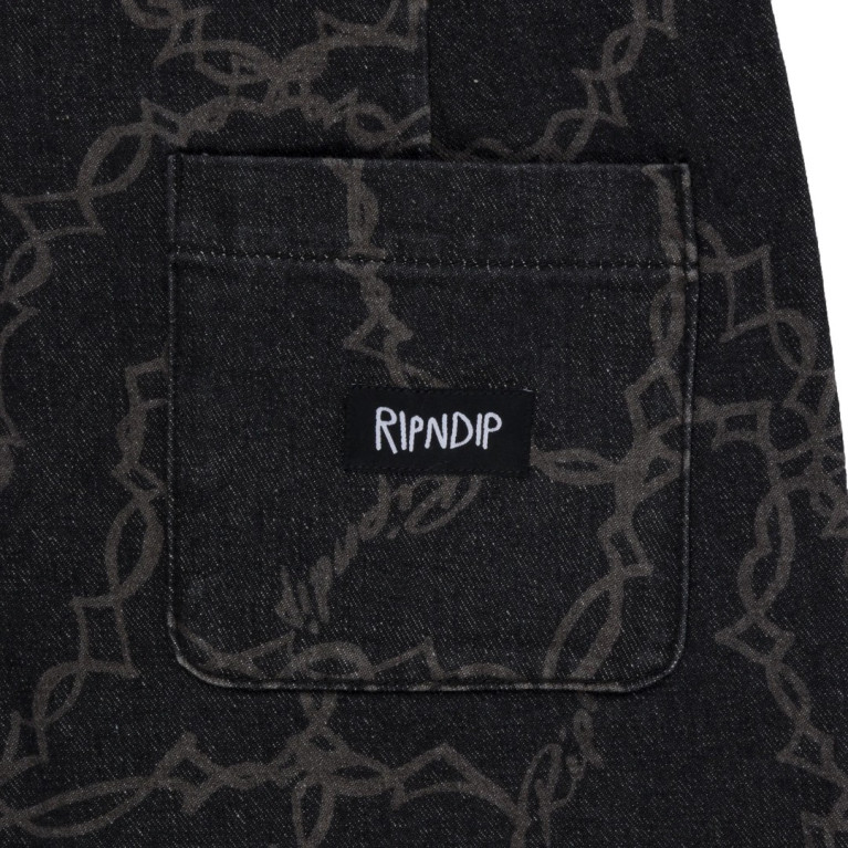 Шорты Ripndip WIRED DENIM SHORTS BLACK