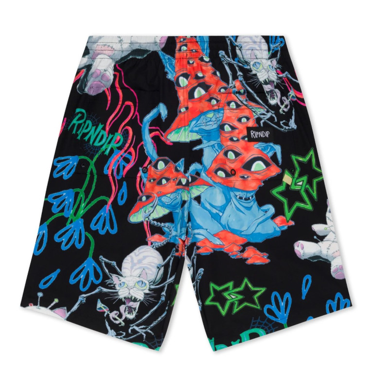 Шорты Ripndip TRAVIS SWIM SHORTS BLACK
