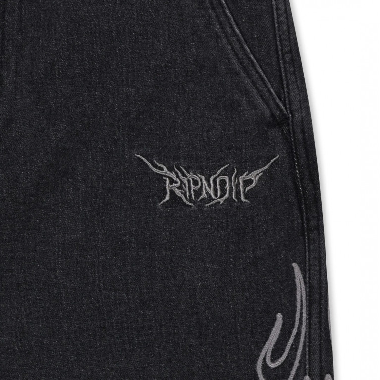 Штаны RIPNDIP Volt Denim Pants (Black)