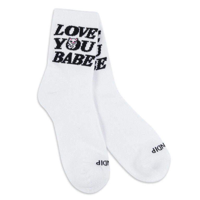 Носки Ripndip LOVE YOU MID SOCKS WHITE