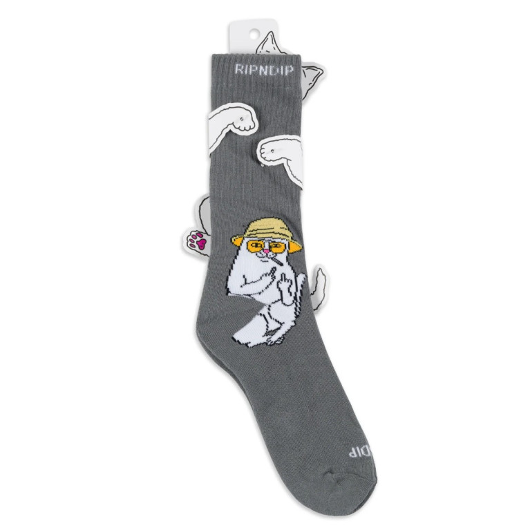 Носки Ripndip NERMAL S THOMPSON SOCKS CHARCOAL