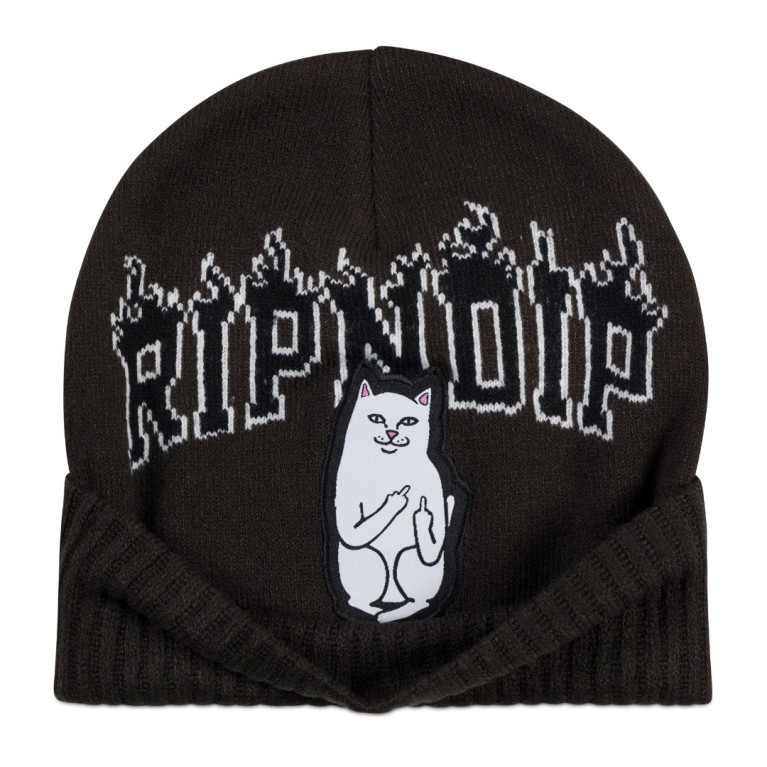 Шапка RIPNDIP Lord Nermal Fire Spirit Beanie (Black)