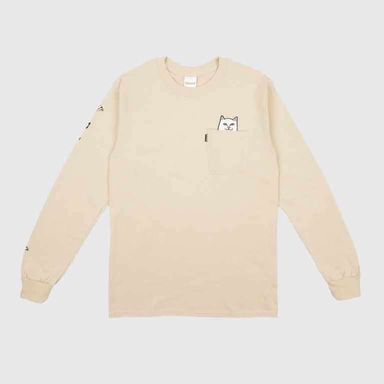 Лонгслив Ripndip Lord Nermal LS Tan