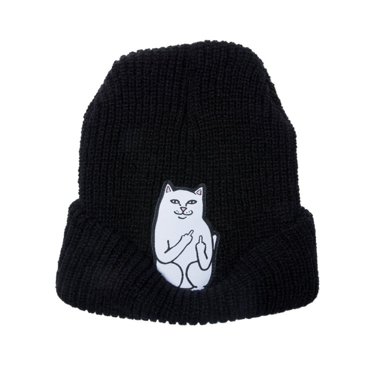 Шапка Ripndip Lord Nermal Ribbed Beanie Black