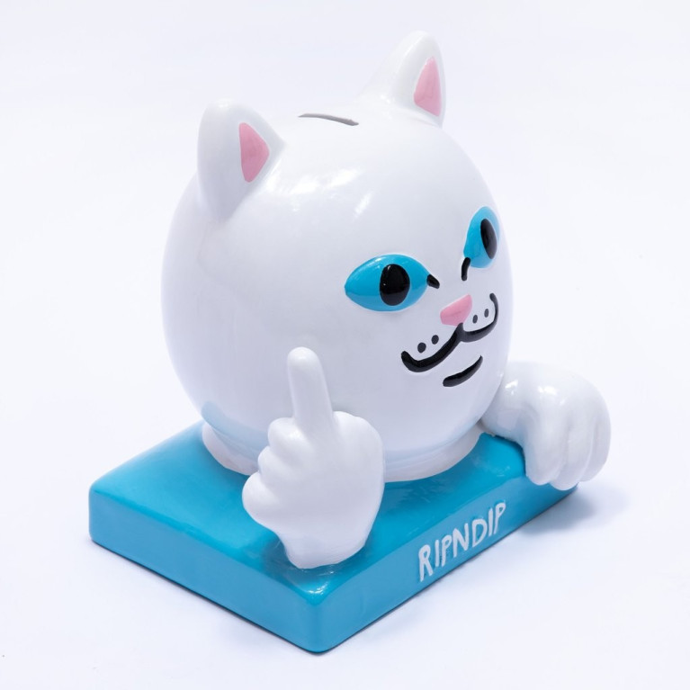 Копилка Ripndip Lord Nermal Ceramic Coin Bank White