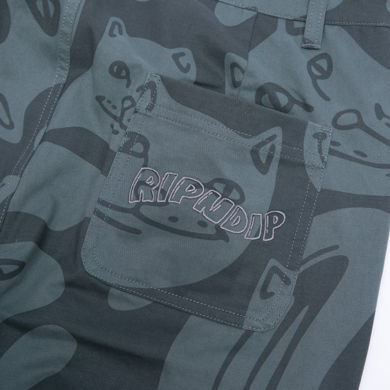 Штаны Ripndip Many Faces Twill Pants Charcoal