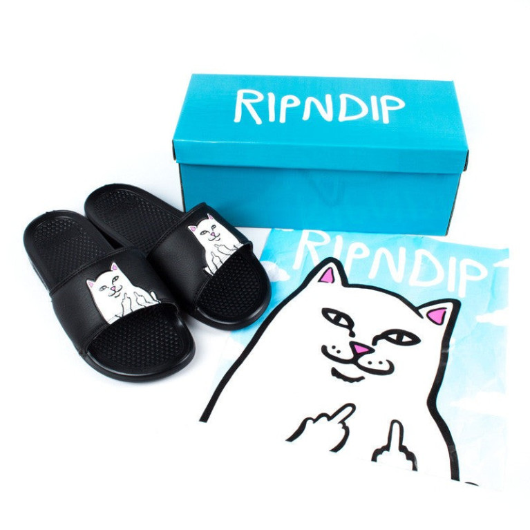 Тапочки Ripndip Lord Nermal Slides Black