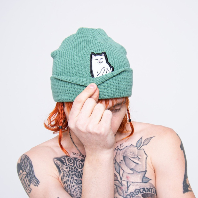 Шапка Ripndip Lord Nermal Waffle Beanie Light Pine