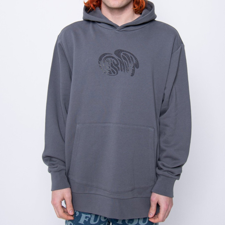 Толстовка Ripndip Beautiful Trip Rhinestone Hoodie Charcoal