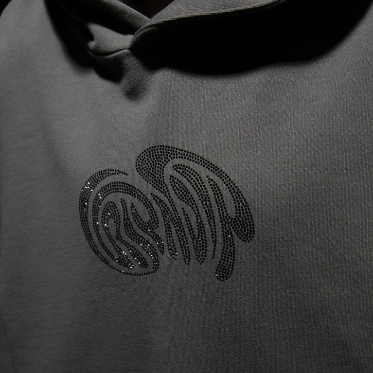 Толстовка Ripndip Beautiful Trip Rhinestone Hoodie Charcoal