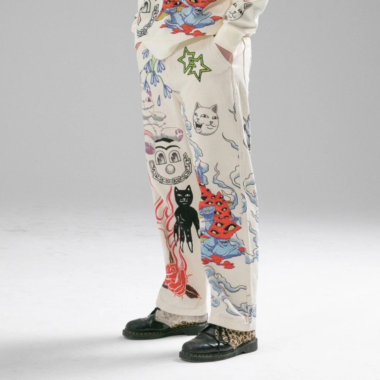 Штаны Ripndip TRAVIS PANTS OFF WHITE