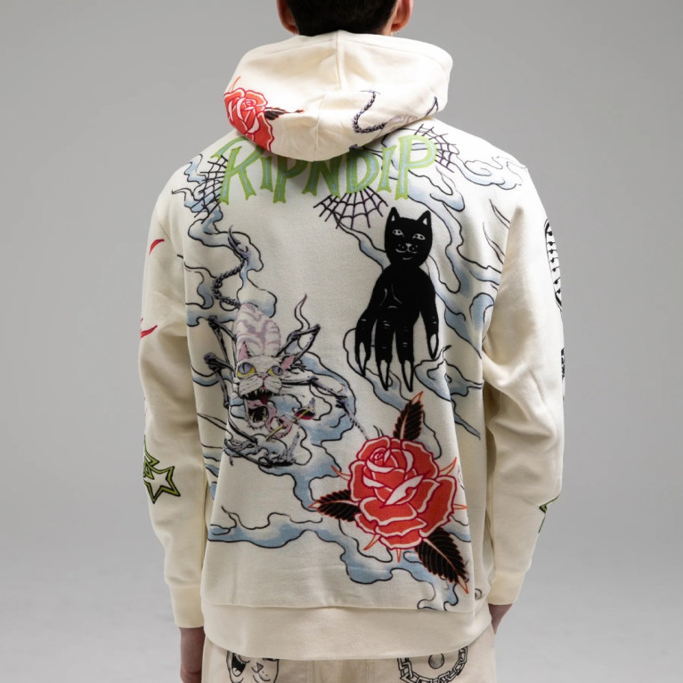 Толстовка Ripndip TRAVIS HOODIE OFF WHITE