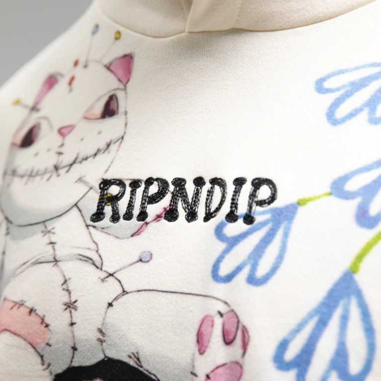 Толстовка Ripndip TRAVIS HOODIE OFF WHITE