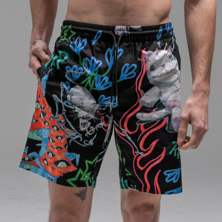 Шорты Ripndip TRAVIS SWIM SHORTS BLACK