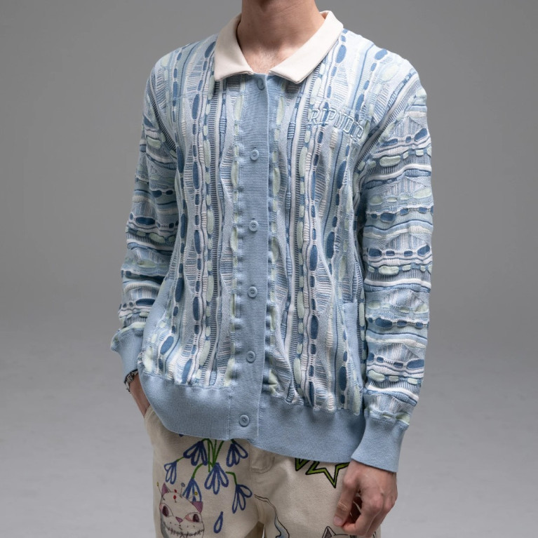 Куртка Ripndip CORDED BUTTON UP JACKET LIGHT BLUE