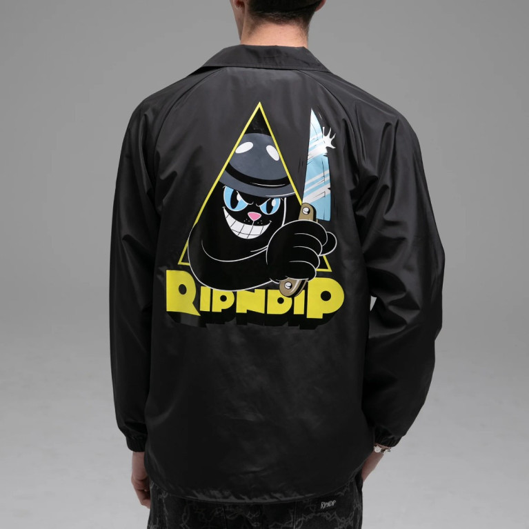 Куртка Ripndip SLICE AND DICE COACHES JACKET BLACK