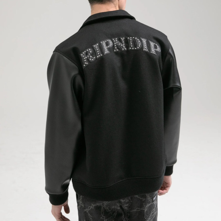 Куртка RIPNDIP RARI VARSITY JACKET BLACK
