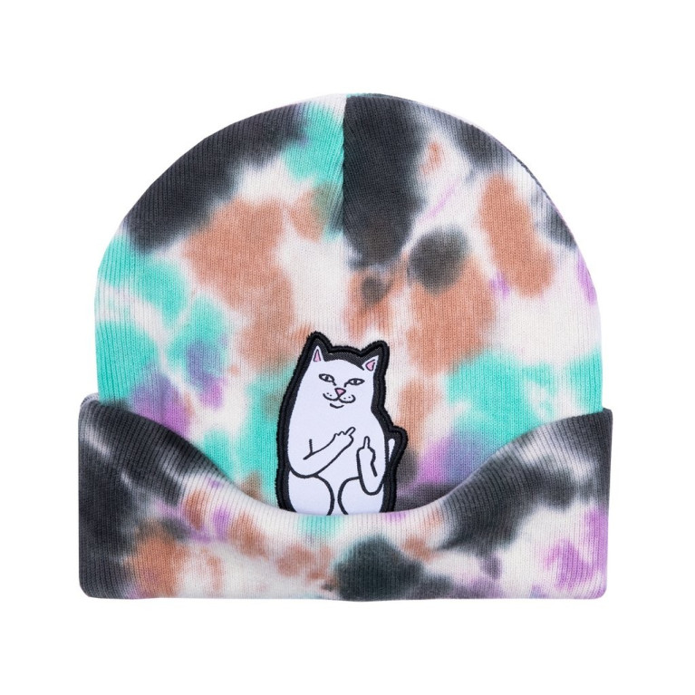 Шапка Ripndip Lord Nermal Beanie Black / Mint Tie Dye 