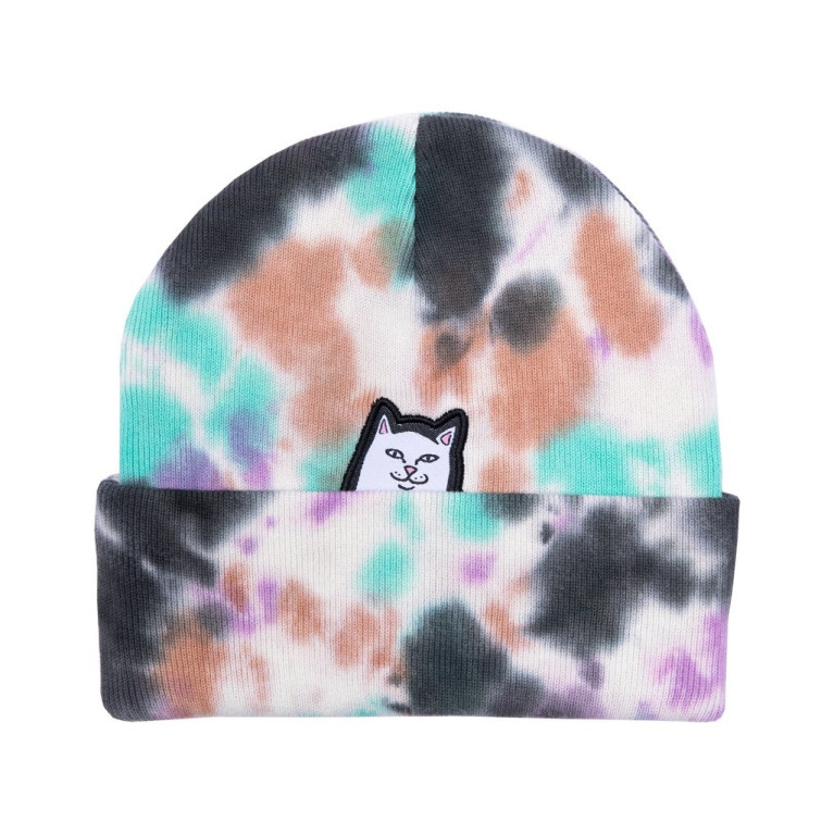 Шапка Ripndip Lord Nermal Beanie Black / Mint Tie Dye 