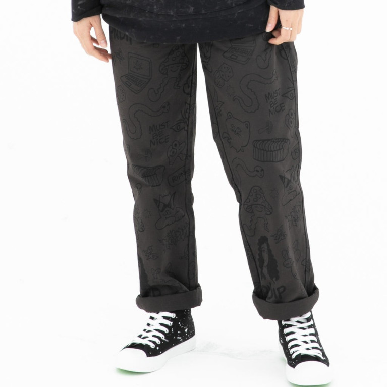 Штаны Ripndip Nerm Doodle Cotton Twill Pants Chocolate