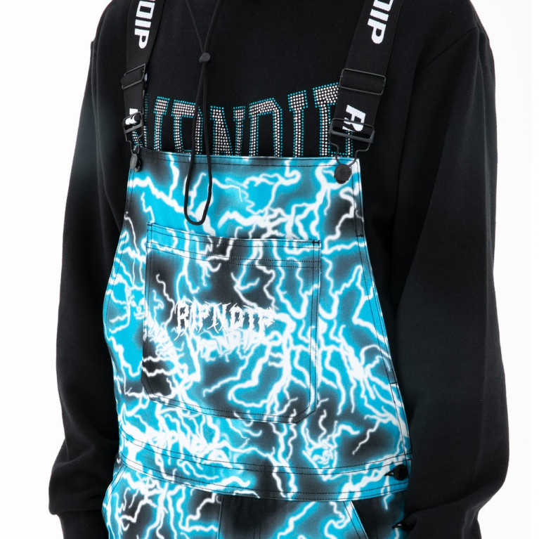 Штаны Ripndip Nikola Twill Overalls Black/ Blue