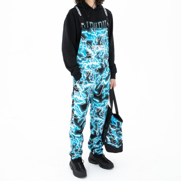 Штаны Ripndip Nikola Twill Overalls Black/ Blue