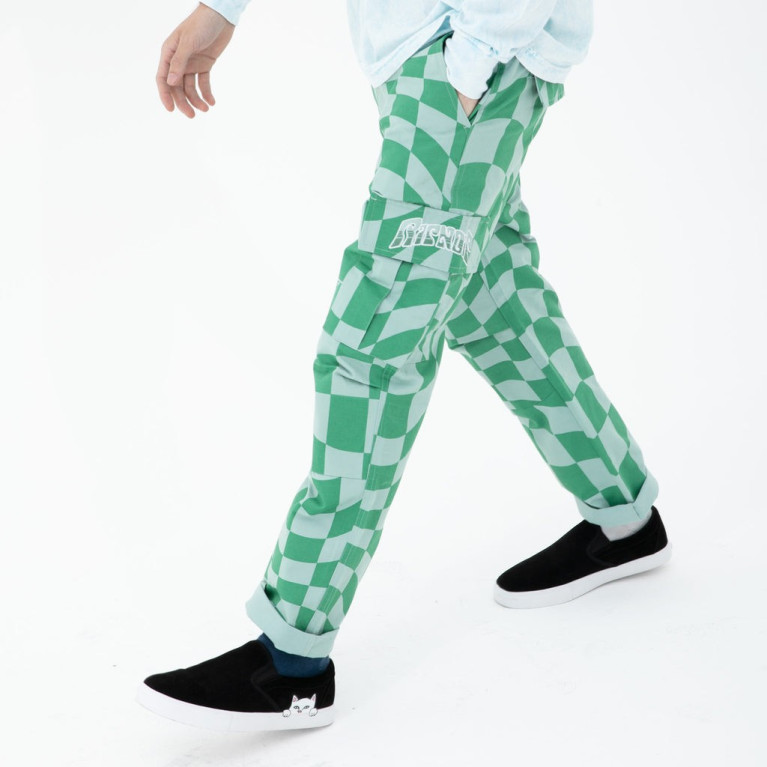 Штаны Ripndip Checked Cargo Pants Olive/ Pine