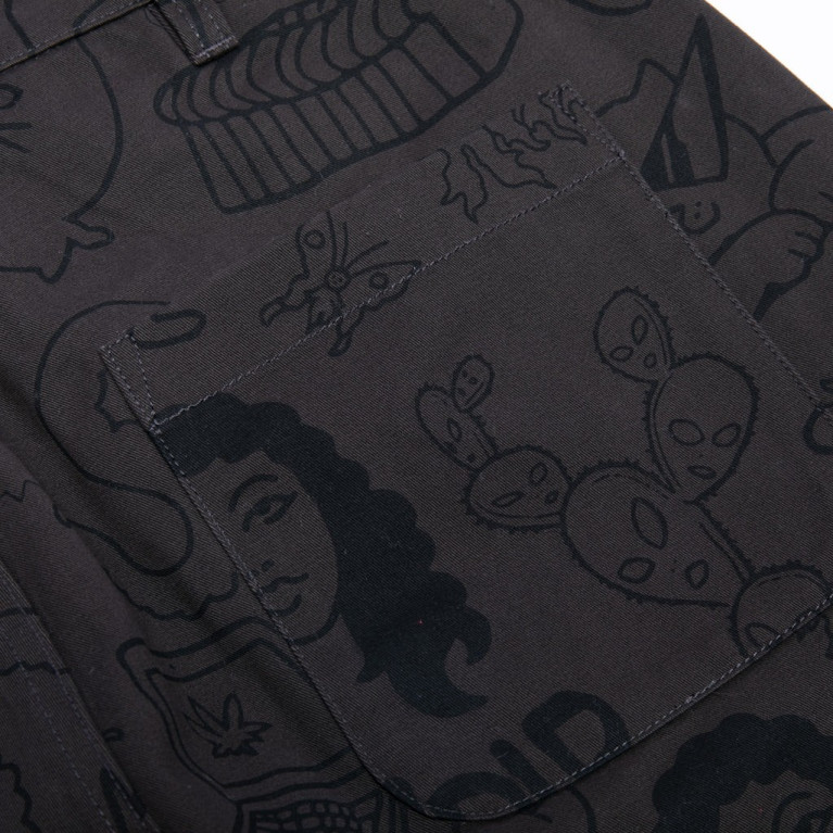 Штаны Ripndip Nerm Doodle Cotton Twill Pants Chocolate