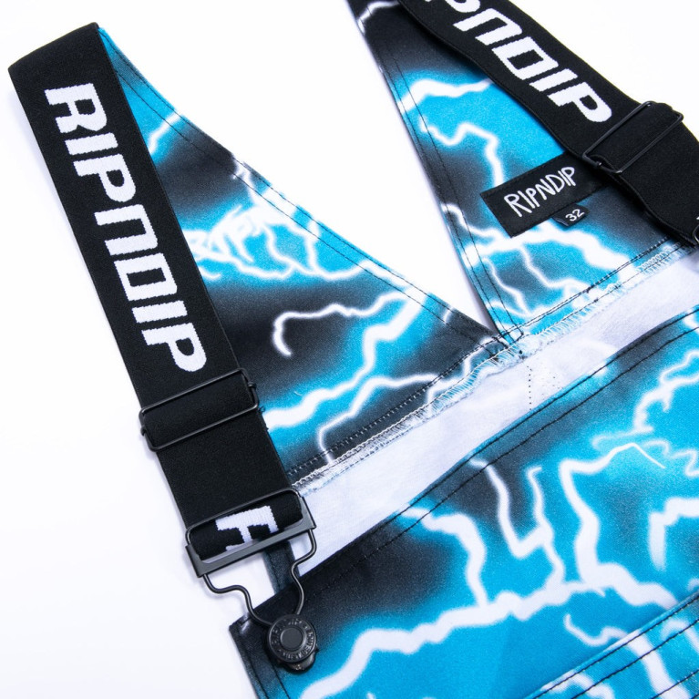 Штаны Ripndip Nikola Twill Overalls Black/ Blue