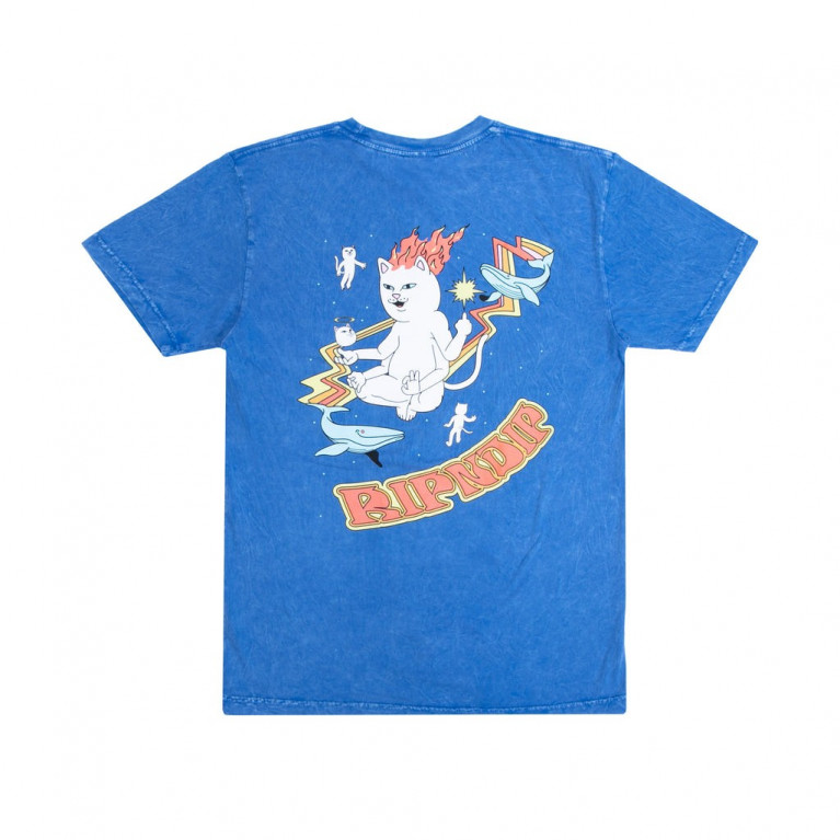 Футболка Ripndip Zodiac Tee Cornﬂower Blue Mineral Wash