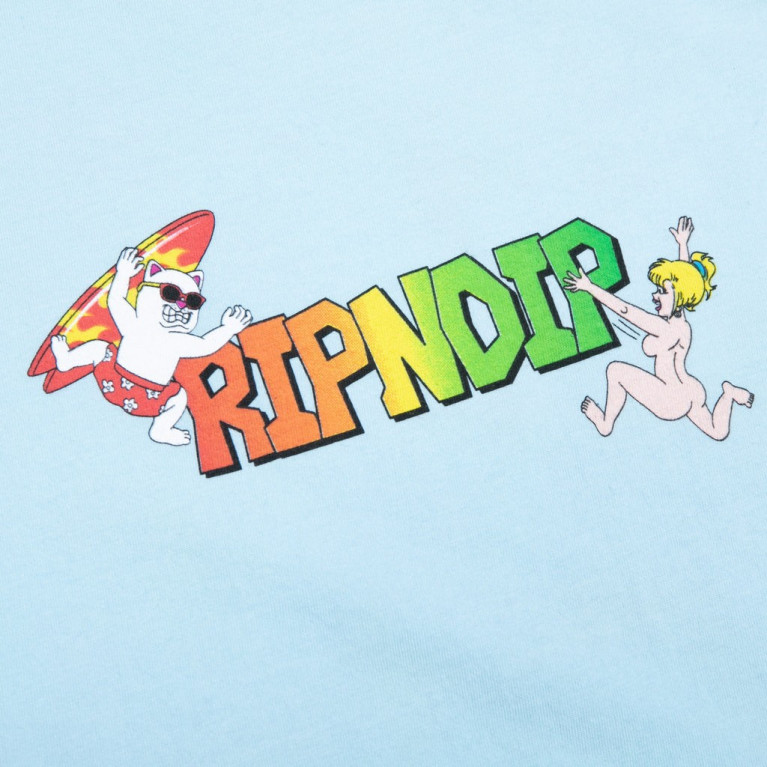 Футболка Ripndip Summer Break Tee Baby Blue