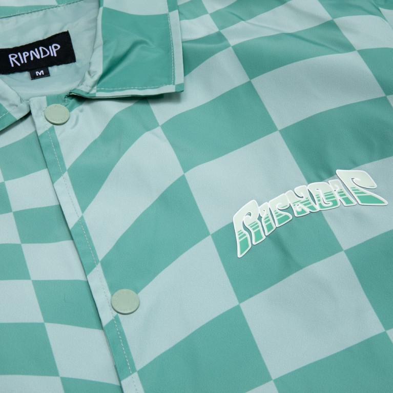 Куртка Ripndip Checked Coaches Jacket Military Green