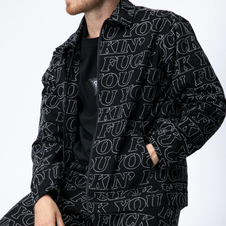 Куртка Ripndip Fuckin Fuck Quilted Work Jacket Black