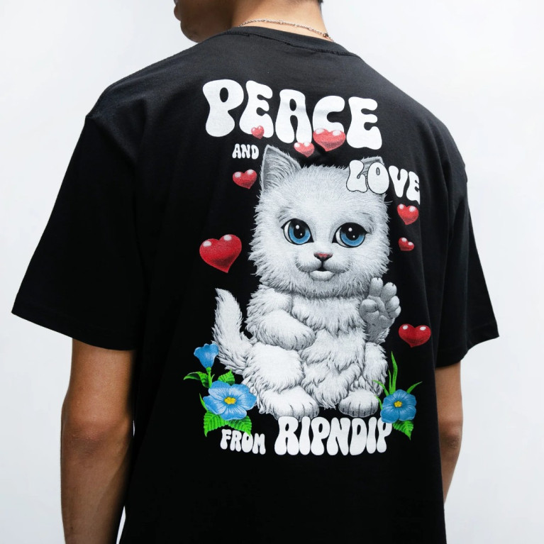 Футболка Ripndip Peace Love RIPNDIP Tee Black