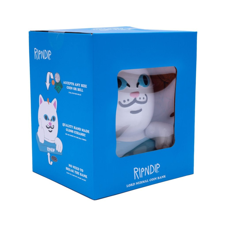 Копилка Ripndip Lord Nermal Ceramic Coin Bank White